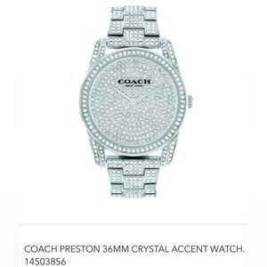 ❤️‍🔥COACH PRESTON 36MM CRYSTAL ACCENT WATCH. #14503856-NWT❤️‍🔥